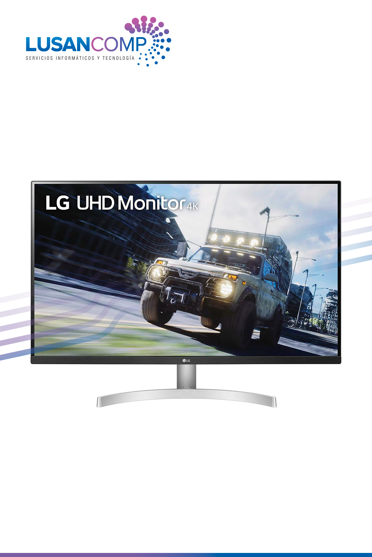 Monitor LG LED-backlit 31.5" 4K - Lusancomp Cia. Ltda.