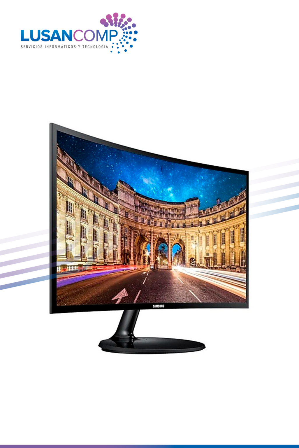 Monitor Samsung 24" Curvo - Lusancomp Cia. Ltda.